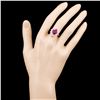 Image 4 : 14K Gold 5.06ct Ruby & 1.24ctw Diamond Ring