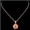 Image 2 : 14K Gold 0.49ctw Diamond Pendant