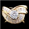 Image 1 : 14K Gold 2.22ctw Diamond Ring