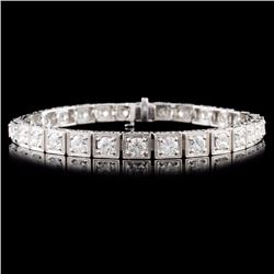 14K Gold 7.78ctw Diamond Bracelet