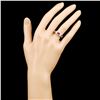 Image 4 : 18K Gold 1.11ctw Ruby & 0.04ctw Diamond Ring