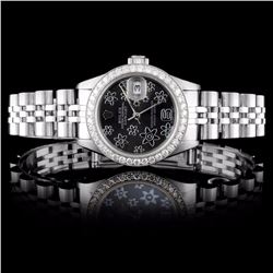 Rolex SS DateJust Ladies 1.00ct Diamond Wristwatch