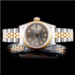 Rolex TT DateJust Diamond Ladies Watch