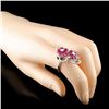 Image 3 : 18K Gold 3.53ct Ruby & 0.68ctw Diamond Ring