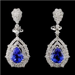 18K White Gold 3.54ct Tanzanite & 1.94ct Diamond E