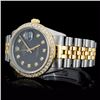 Image 2 : Rolex YG/SS DateJust 1.50ct Diamond Men's Watch