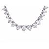 Image 3 : ^18k White Gold 9.20ct Diamond Necklace