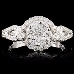 14K Gold 0.94ctw Diamond Ring