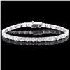 Image 1 : ^18k White Gold 8.70ct Diamond Bracelet