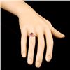 Image 3 : 18K Gold 0.76ct Ruby & 0.27ctw Diamond Ring
