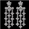 Image 1 : 18K White Gold 2.38ct Diamond Earrings