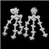 Image 2 : 18K White Gold 2.38ct Diamond Earrings