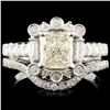 Image 1 : 18K Gold 1.73ctw Diamond Ring