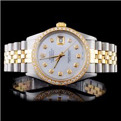 Rolex YG/SS DateJust 1.50ct Diamond Gent's Watch