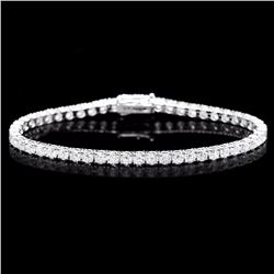 ^18k White Gold 8.00ct Diamond Bracelet