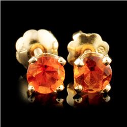 14K Gold 0.78ctw Citrine Earrings