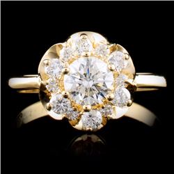 14K Gold 0.84ctw Diamond Ring