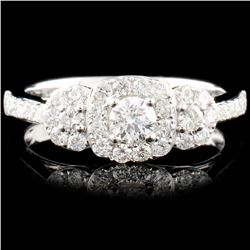 18K Gold 0.71ctw Diamond Ring