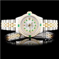 Rolex YG/SS DateJust 1.00ct Diamond Ladies Watch