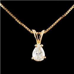 14K Gold 0.42ctw Diamond Pendant