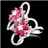 Image 2 : 18K Gold 3.53ctw Ruby & 0.68ctw Diamond Ring