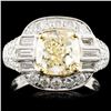 Image 1 : 18K Gold 3.62ctw Fancy Colored Diamond Ring