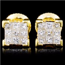 18K Gold 0.50ctw Diamond Earrings