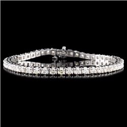 14K Gold 4.00ctw Diamond Bracelet