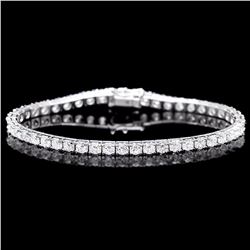 ^18k White Gold 8.00ct Diamond Bracelet