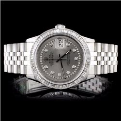 Rolex SS DateJust Diamond Men's Watch