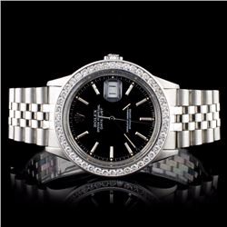 Rolex SS DateJust Diamond Men's Watch