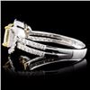 Image 3 : 14K White Gold 1.93ctw Fancy Color Diamond Ring