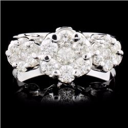 18K Gold 0.77ctw Diamond Ring