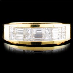 18K Gold 0.78ctw Diamond Ring