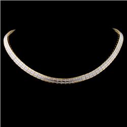 14K Yellow Gold 11.00ct Diamond Necklace