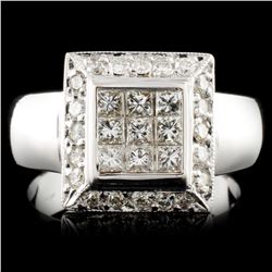 18K Gold 0.70ctw Diamond Ring