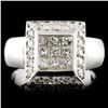 Image 1 : 18K Gold 0.70ctw Diamond Ring