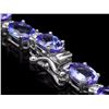 Image 2 : `14k Gold 35ct Tanzanite 1.75ct Diamond Necklace