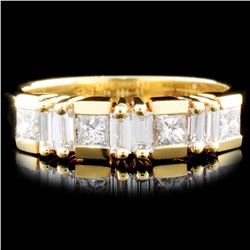 18K Gold 0.70ctw Diamond Ring