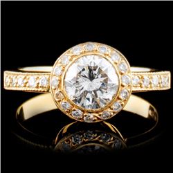 18K Gold 1.15ctw Diamond Ring