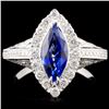 Image 1 : 18K Gold 1.42ct Sapphire & 0.65ct Diamond Ring