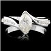 Image 1 : 14K Gold 0.96ctw Diamond Ring