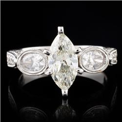 18K White Gold 2.22ctw Diamond Ring