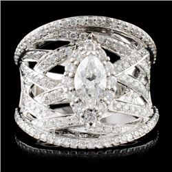 18K Gold 1.72ctw Diamond Ring