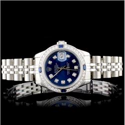 Rolex SS DateJust 1.00ct Diamond Ladies Watch