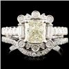 Image 1 : 18K Gold 1.73ctw Diamond Ring