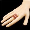 Image 3 : 18K Rose Gold 4.67ct Ruby and 0.45ctw Diamond Ring