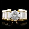 Image 1 : 14K Yellow Gold 2.82ctw Diamond Ring