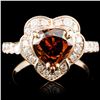 Image 1 : 18K Gold 2.55ctw Color Diamond Ring