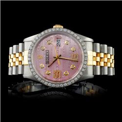 Rolex YG/SS DateJust 1.50ct Diamond Men's watch